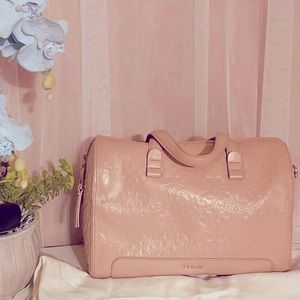 Leather soft light pink doctor bag
